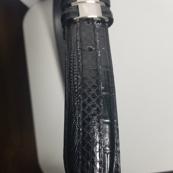 Stacy Adams Men's Genuine Leather Snake Print Belt Sz 42 - Picture 11 of 12